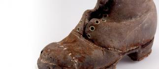 Shoe found hidden in fireplace