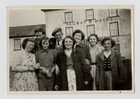 Members of Gwenlli Y.F.C. outside the Talbot...