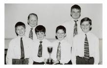 Bryngwyn Y.F.C. boys singing group, 1990s