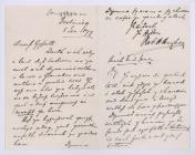 Letter from Robert H. Hughes to the Rev....