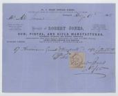 Receipt from Robert Jones, Gun, Pistol &...