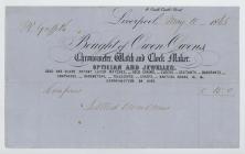 Receipt from Owen Owens, Chronometer, Watch and...