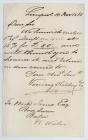 Letter from Vining, Killey & Co., to the...