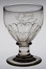 Glass rummer from Pontypridd, inscribed with an...