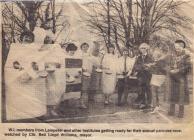 WI pancake race in the Cambrian News, 1989