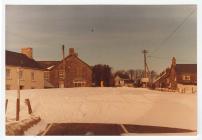 Snow in Croeslan near Llandysul 1982