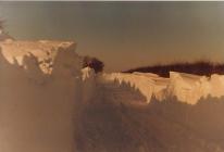 Snow in Croeslan near Llandysul 1982