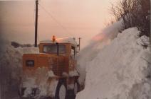 Snow in Croeslan near Llandysul 1982