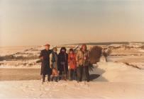 Snow in Croeslan near Llandysul 1982
