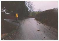 Flood water in Llansawel 2001