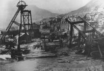Naval Colliery, Pen-y-graig, being dismantled,...