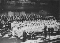 Dowlais United Choir at a concert in the Queen...