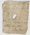 Bill for agricultural produce, sent to Henry...