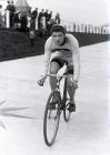 A cyclist in Carmarthen Park   c.1900