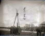 A high wire circus act At Carmarthen Park   c....