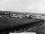 view of Tregaron from Pen-pica