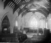 Interior of the church, Llanfair Dyffryn Clwyd (?)