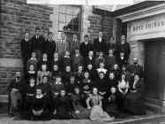 Pupils and teachers of Whitland County School