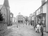 Llanfair Caereinion, showing the Bon Marche shop