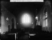 interior of the church, Llanfair (Clydogau?)