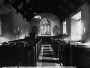 interior of the church, Manafon