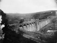 Llanwddyn dam, looking from the side of the lake