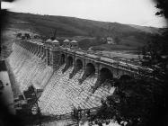 Building the dam, Llanwddyn