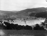 Building the dam, Llanwddyn