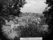 view of Llanrhaeadr-ym-Mochnant from the Three...