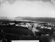 view of Newport (Penf) from the castle