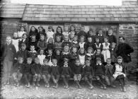 Pupils, Llanybydder school (1891)