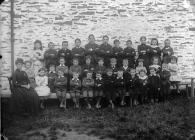 Pupils of Pennant school, Llanbryn-mair