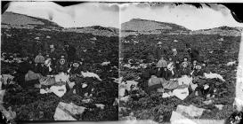 picnic on the mountain (stereograph)