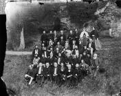 group in Rhuthun castle during the eisteddfod ...