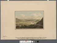 Distant general view of Carmarthen, the Caer...