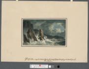 Effect of a storm among the detached rocks at...