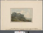 The ruins of Manorbeer castle from the N.E.,...