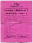 Events poster for King George V coronation