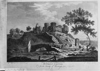 Ruthlan castle in the county of Denbigh