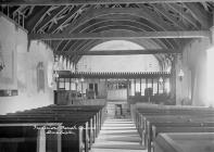 Interior parish church Llanbister