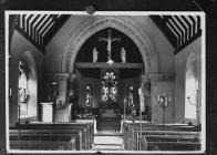 Interior of St. Mary's church, Abbeycwmhir