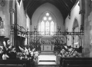 Interior of St Winifrid's church, Cwmdeuddwr