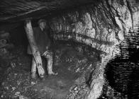 Miner underground at Pumsaint gold mine