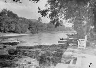 The river near Pwll-y-faedda House, Erwood