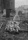 The graveyard at St Mary's church, Builth...