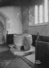 Ancient font Old Radnor church