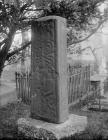 Celtic cross situated in the churchyard at St...