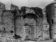 Oxwich castle entrance