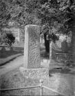 Celtic cross situated in the churchyard at St...