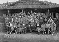 Group of golfers outside Llandrindod Wells Golf...